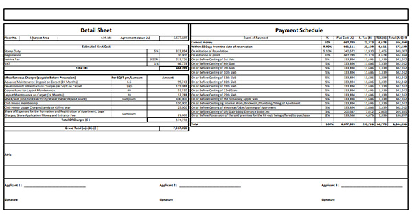 Kalpataru Suman Chs Chembur Costing Plan